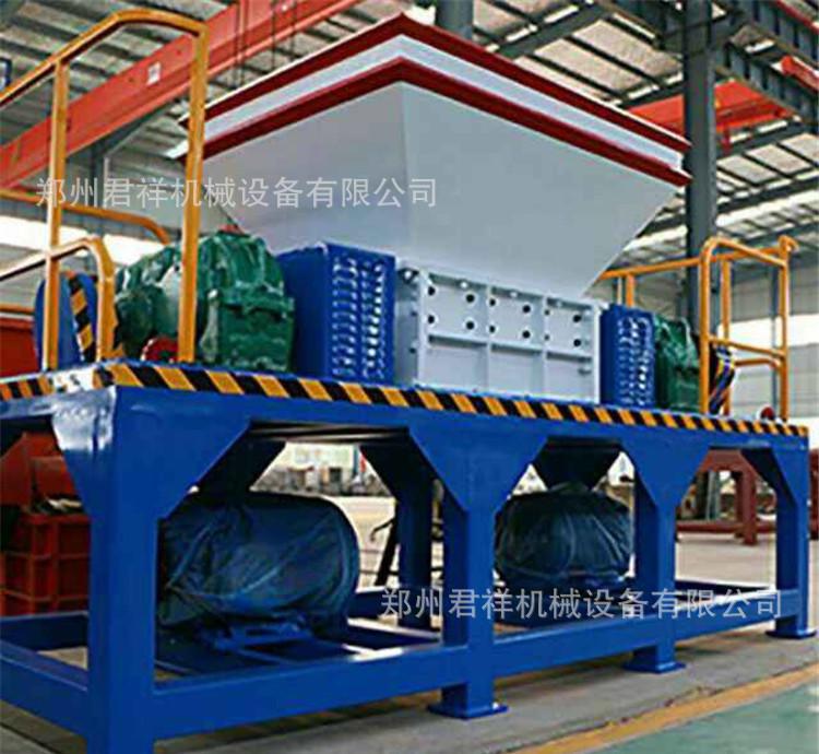 廢舊鐵絲撕碎機 油漆桶雙軸撕碎機 廢舊橡膠電纜撕碎機