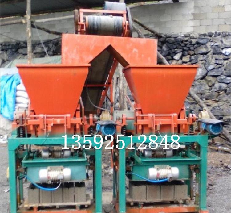 河南磚機小型帶料斗4-40半自動免燒磚機產(chǎn)量高小八孔磚機生產(chǎn)
