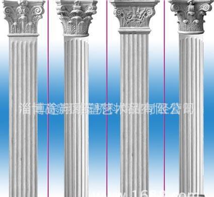 人造砂巖羅馬柱、歐式構件、GRC構件、裝飾構件廠家供