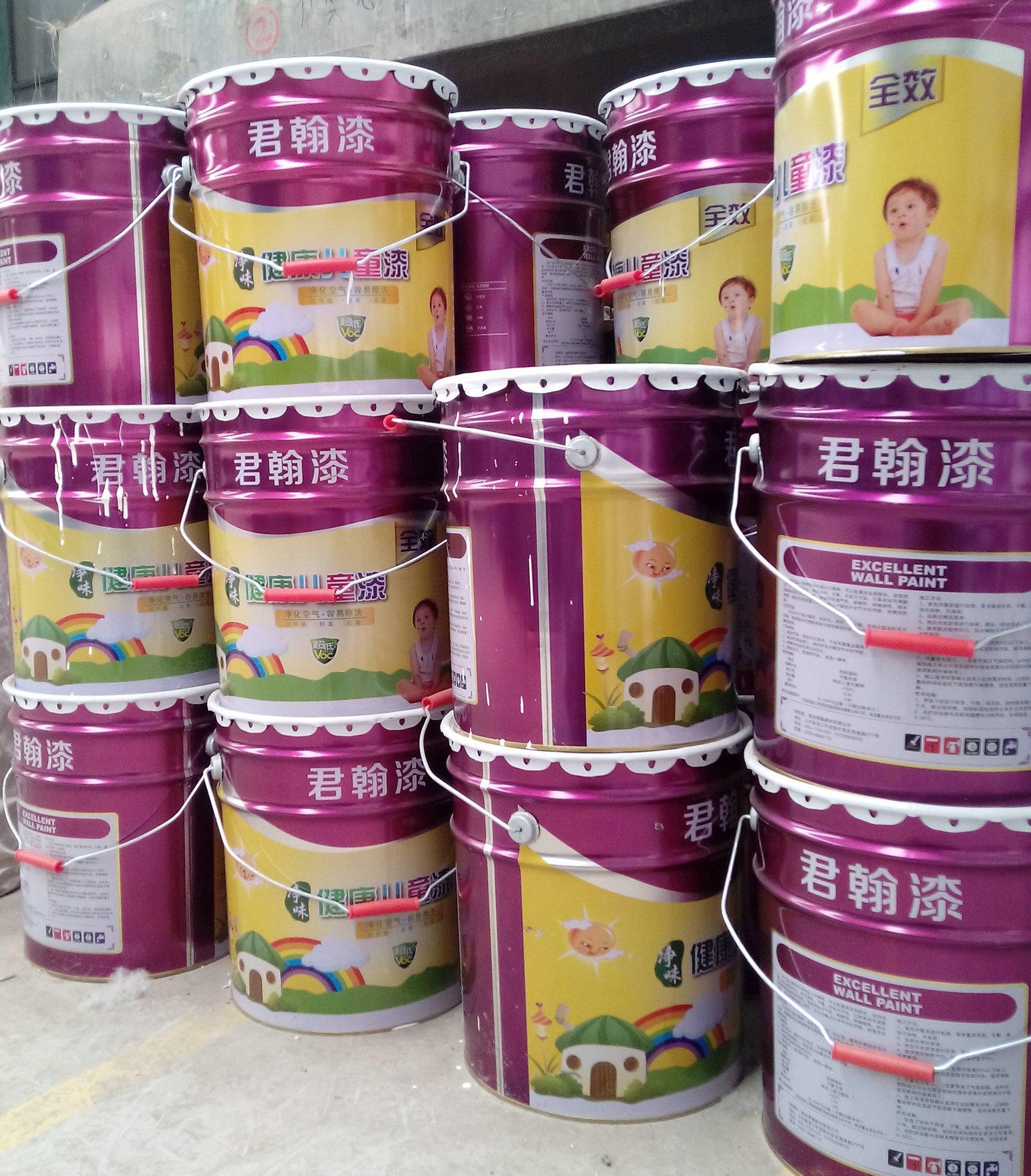 廠家直銷高品質君翰凈味健康兒童漆室內裝飾乳膠內墻涂料質量保證