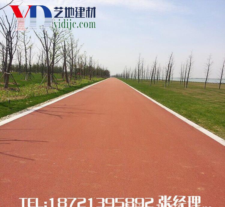 山西彩色透水混凝土地坪裝飾無砂混凝土材料用膠結料生產