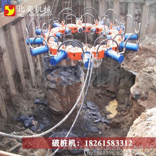上海液壓破樁機現場，破樁機圖片，破樁機那里有，破樁機什么品牌好